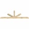 Ekena Millwork Saratoga Rough Sawn Timber Gable Bracket, Douglas Fir, 96"W x 36"H x 4"D x 4"F, 9/12 Pitch GBW096X36X0404SAR00RDF - alternate 5